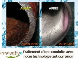 Résultats anti-corrosion à vortex