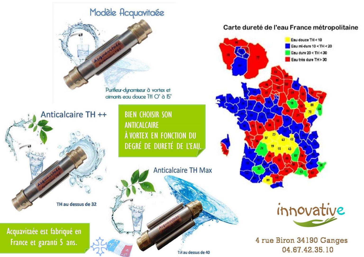 Carte eau calcaire France pour connaître la dureté. Anticalcaire à — free download